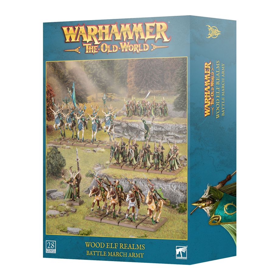 Games Workshop Warhammer The Old World: Wood Elf Realms: Battle March Army