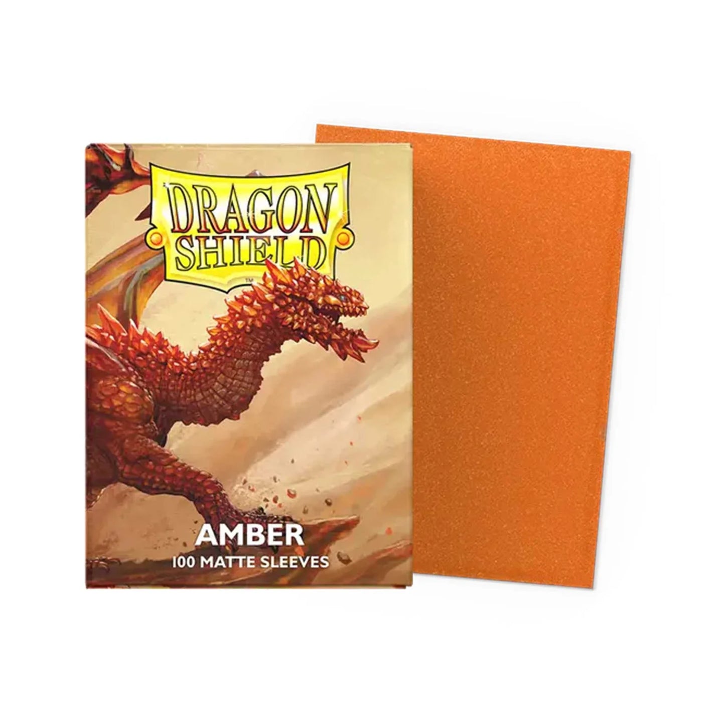 Dragon Shield Matte Standard Size - Amber (100 ct.)