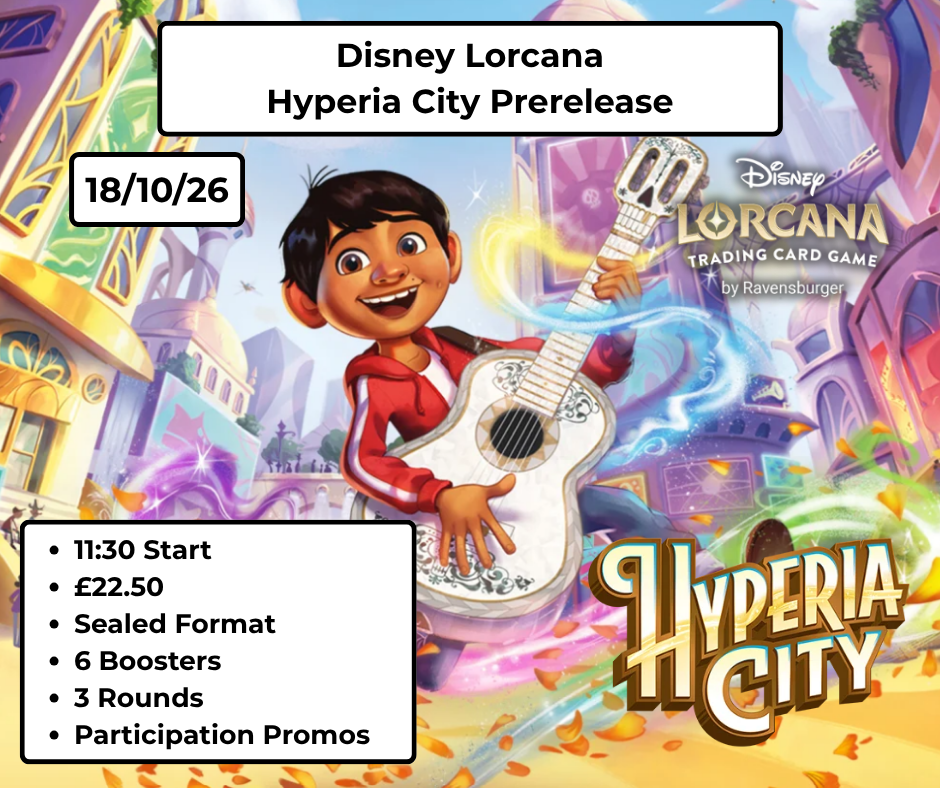 Disney Lorcana Hyperia City Prerelease - 18/10/26