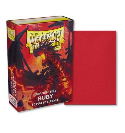 Dragon Shield Matte Japanese Size - Ruby (60ct.)