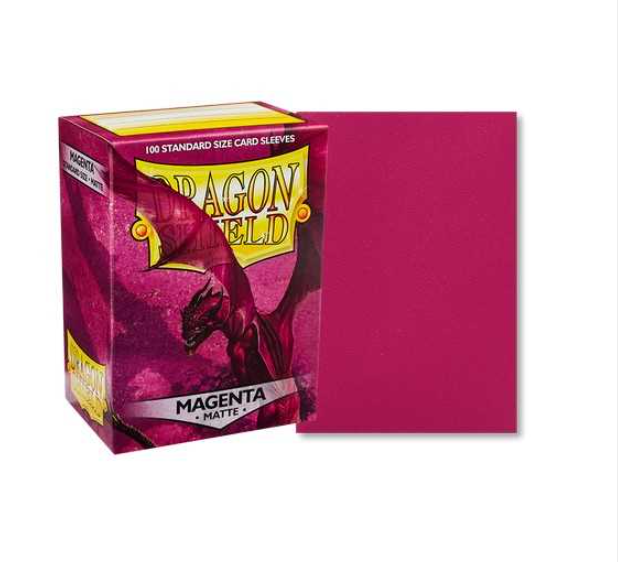 Dragon Shield Matte Sleeves Standard Size - Magenta (100 ct.)