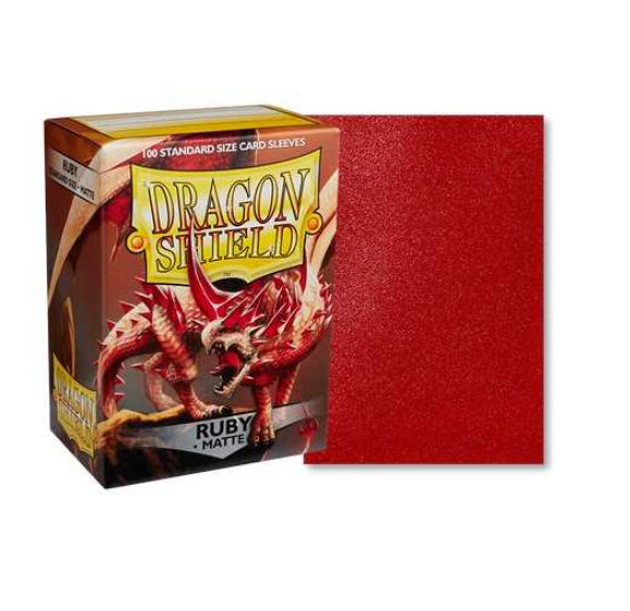 Dragon Shield Matte Sleeves Standard Size - Ruby (100 ct.)