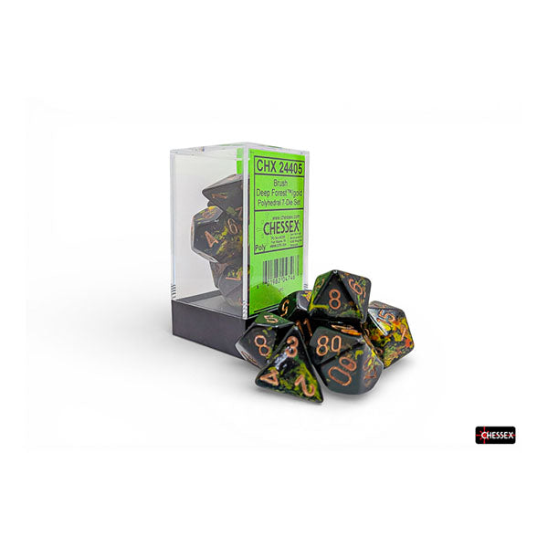 Chessex Brush Dice - Poly Set