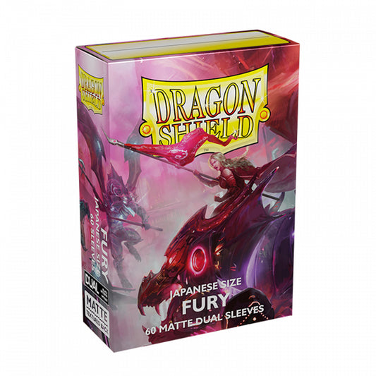 Dragon Shield Dual Matte Sleeves Japanese Size - Fury (60 ct.)