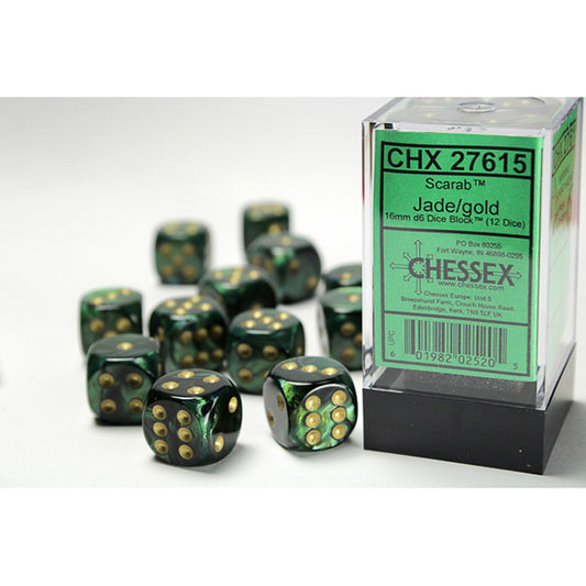 Chessex - Scarab 16mm D6 Dice Block
