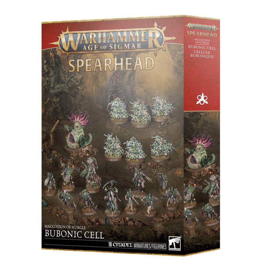 Games Workshop Warhammer Age Of Sigmar: Spearhead: Maggotkin of Nurgle – Bubonic Cell