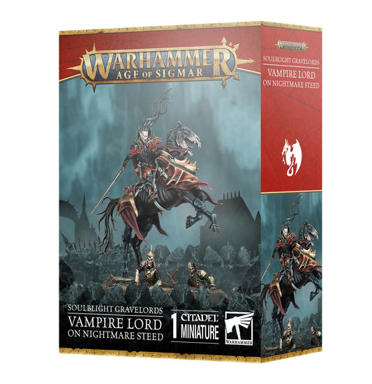 Games Workshop Warhammer Age Of Sigmar: Soulblight Gravelords Vampire Lord On Nightmare Steed
