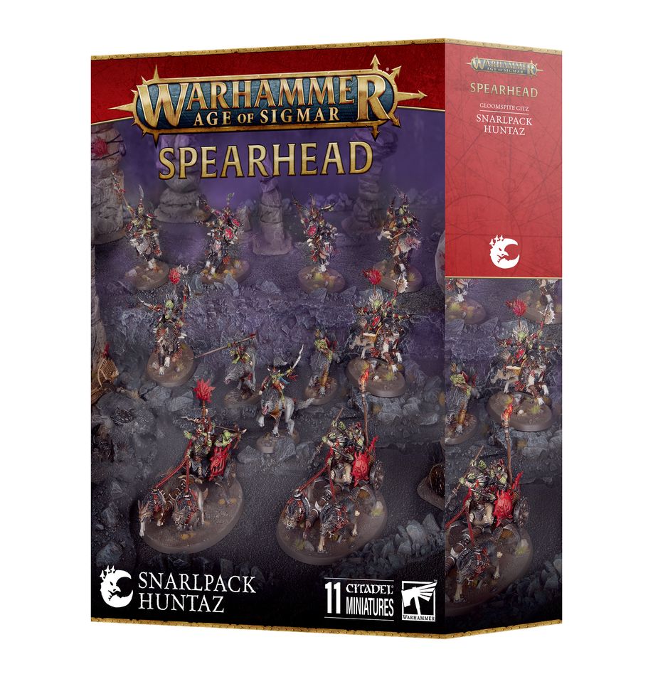 Games Workshop Age of Sigmar: Spearhead: Gloomspite Gitz – Snarlpack Huntaz