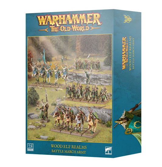 Games Workshop Warhammer The Old World: Wood Elf Realms: Battle March Army