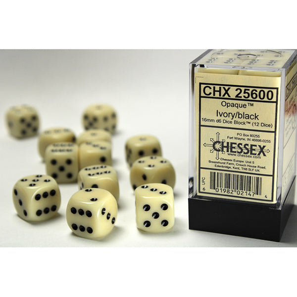 Chessex - Scarab 16mm D6 Dice Block