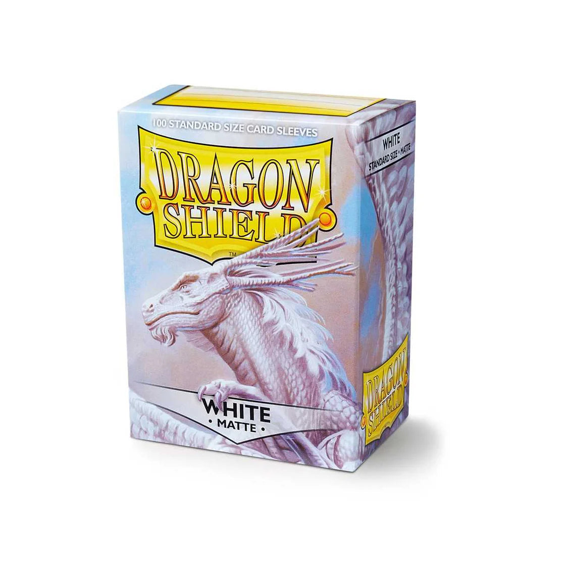 Dragon Shield Matte Sleeves Standard Size - White (100 ct.)