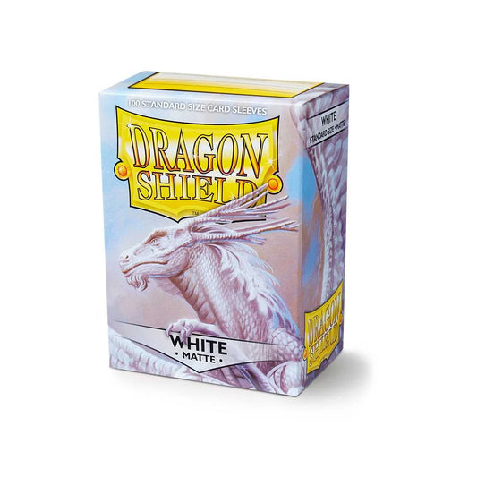 Dragon Shield Matte Sleeves Standard Size - White (100 ct.)