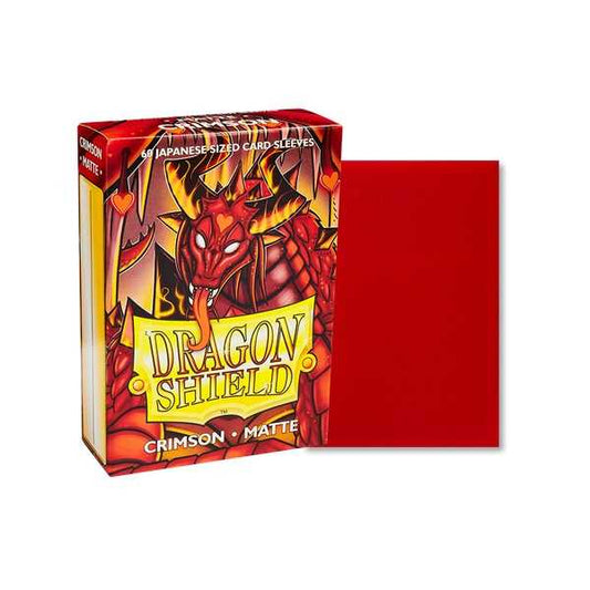 Dragon Shield Matte Sleeves Japanese Size - Crimson (60 ct.)