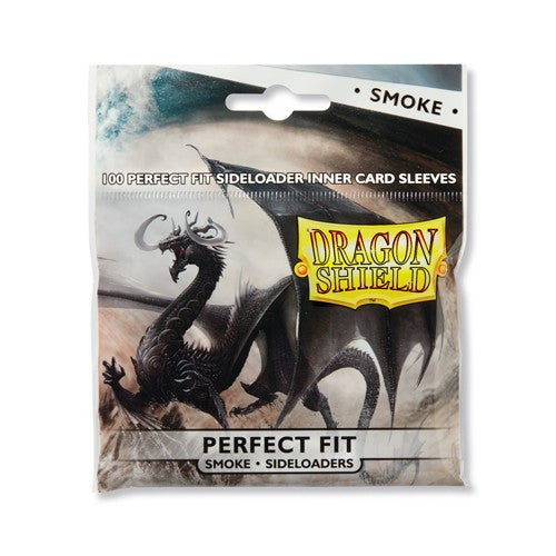 Dragon Shield Side-loading Perfect Fit Inner Card Sleeves Standard Size - Smoke (100 ct.)