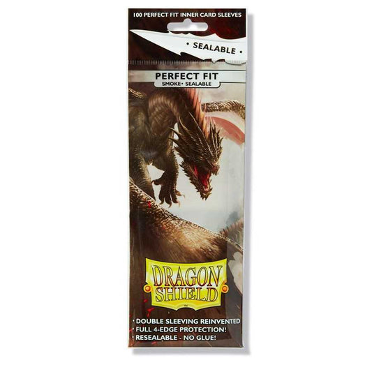 Dragon Shield Perfect Fit Sealable- Smoke (100 ct.)