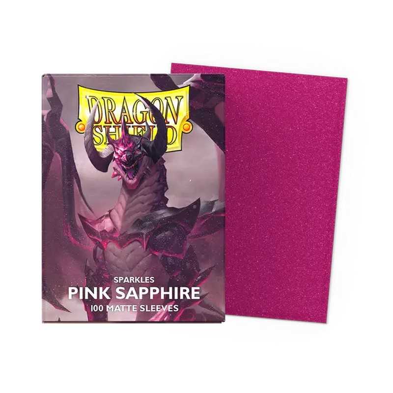 Dragon Shield Matte Standard Size - Sparkles Pink Sapphire (100 ct.)