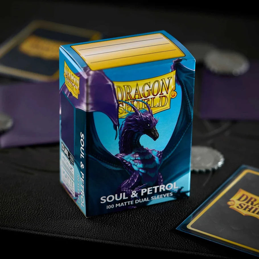 Dragon Shield Matte Dual Standard Sleeves - Soul & Petrol (100 ct.)
