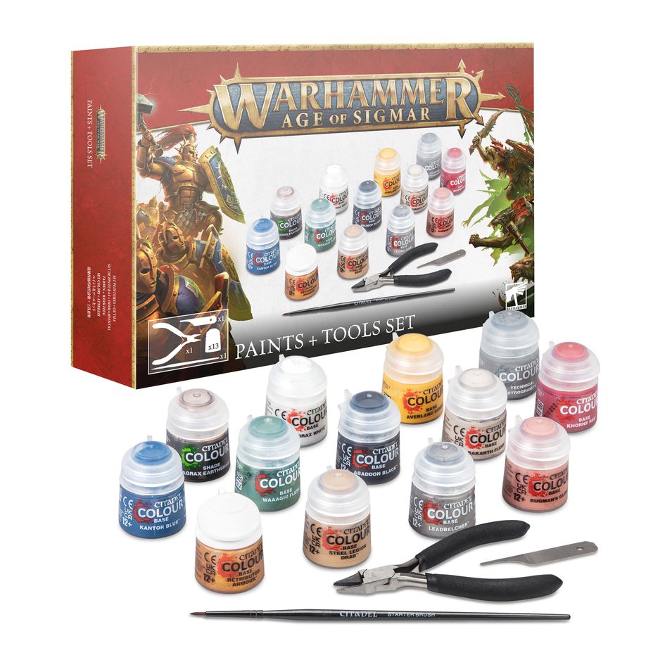 Games Workshop Age of Sigmar: Paints and Tools Set