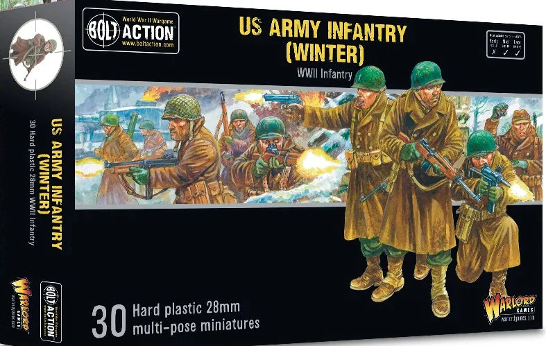 Warlord Games: Bolt Action US Army Infantry Platoon (Winter)