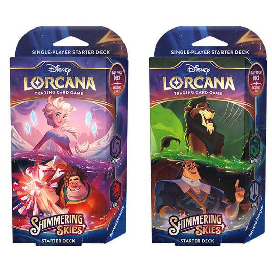 Disney Lorcana Trading Card Game - Starter Deck (1 Variant) - Set 5, Shimmering Skies