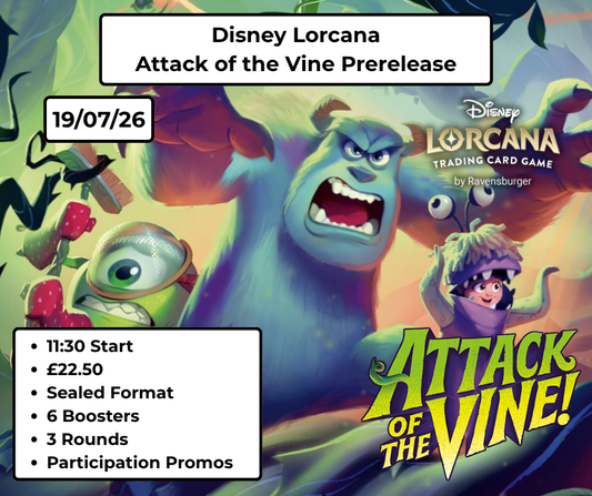 Disney Lorcana Attack of the Vine Prerelease - 19/07/26