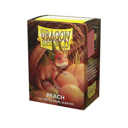 Dragon Shield Dual Matte Sleeves Standard Size - Peach (100 ct.)