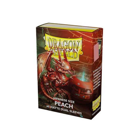 Dragon Shield Dual Matte Japanese Size Sleeves - Peach (60 ct.)