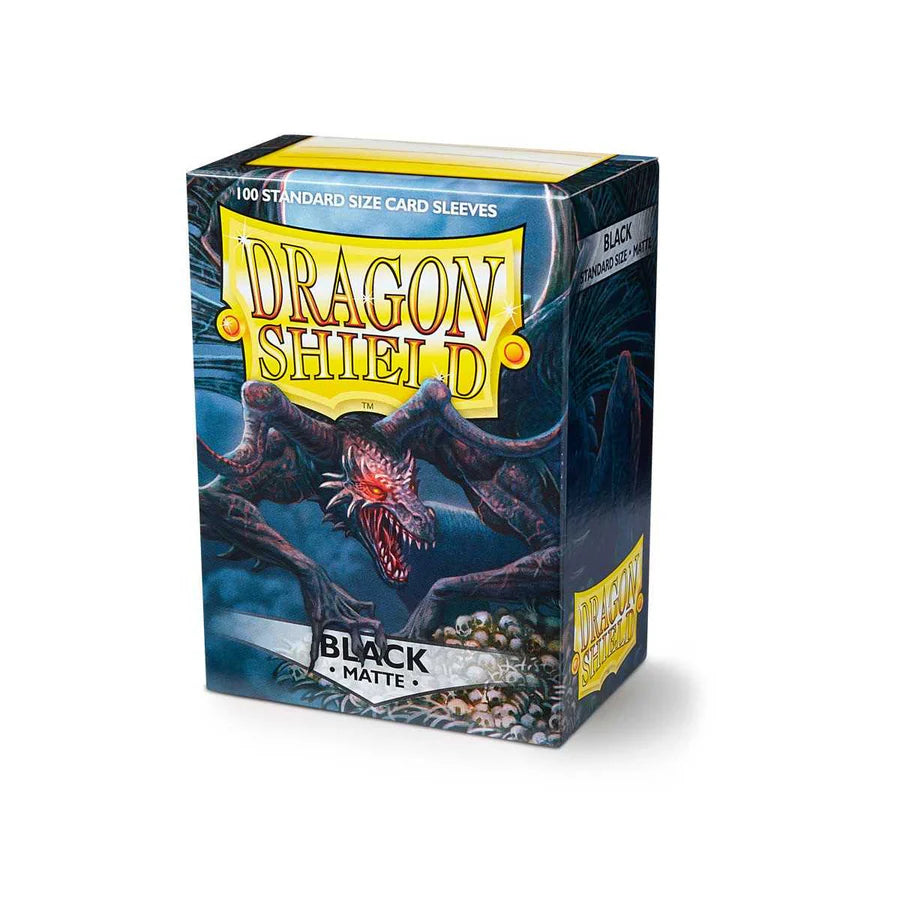 Dragon Shield Matte Sleeves Standard Size - Black (100 ct.)