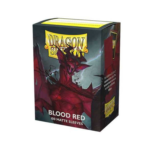 Dragon Shield Matte Sleeves Standard Size - Blood Red (100 ct.)