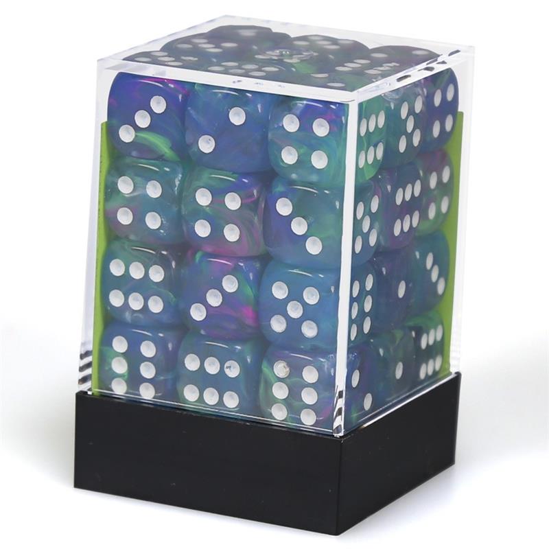 Chessex Festive Dice - Waterlily 12mm D6