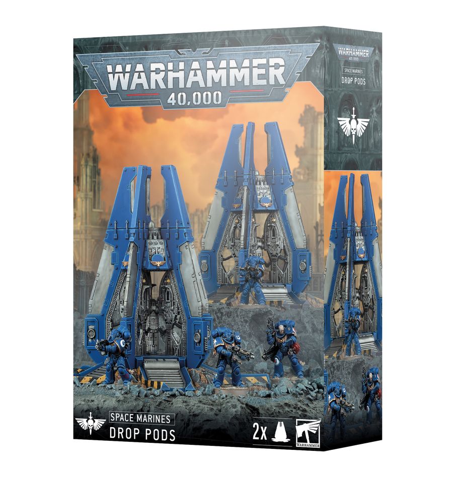 Games Workshop Warhammer 40000: Space Marines Drop Pods
