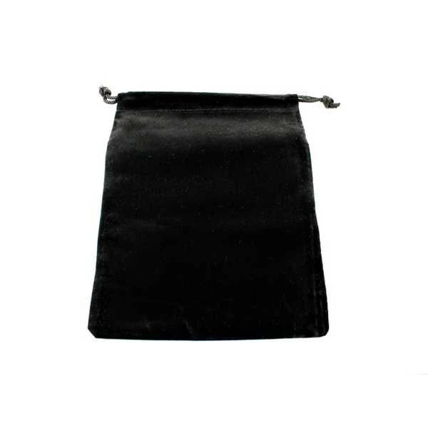 Large Suede Dice Bags: Black