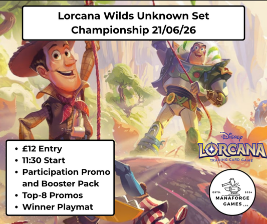 Disney Lorcana Wilds Unknown Set Championship - 21/06/26