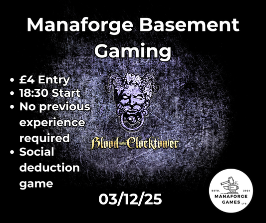 Blood on the Clocktower Gaming Event - Wednesday 03/12/25