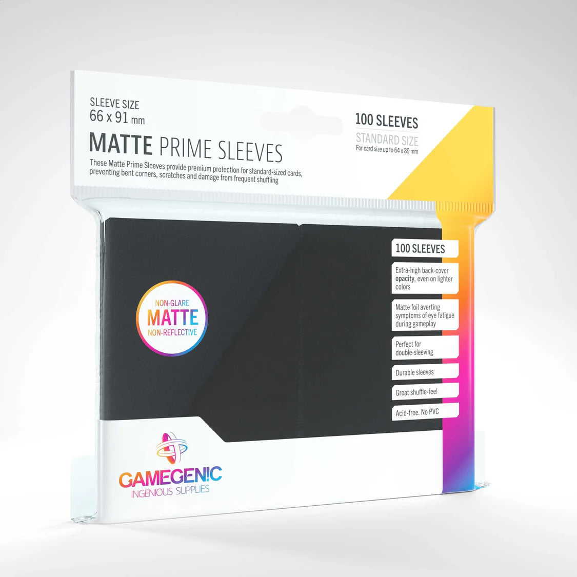 Gamegenic Matte Prime Sleeves (100 ct.)