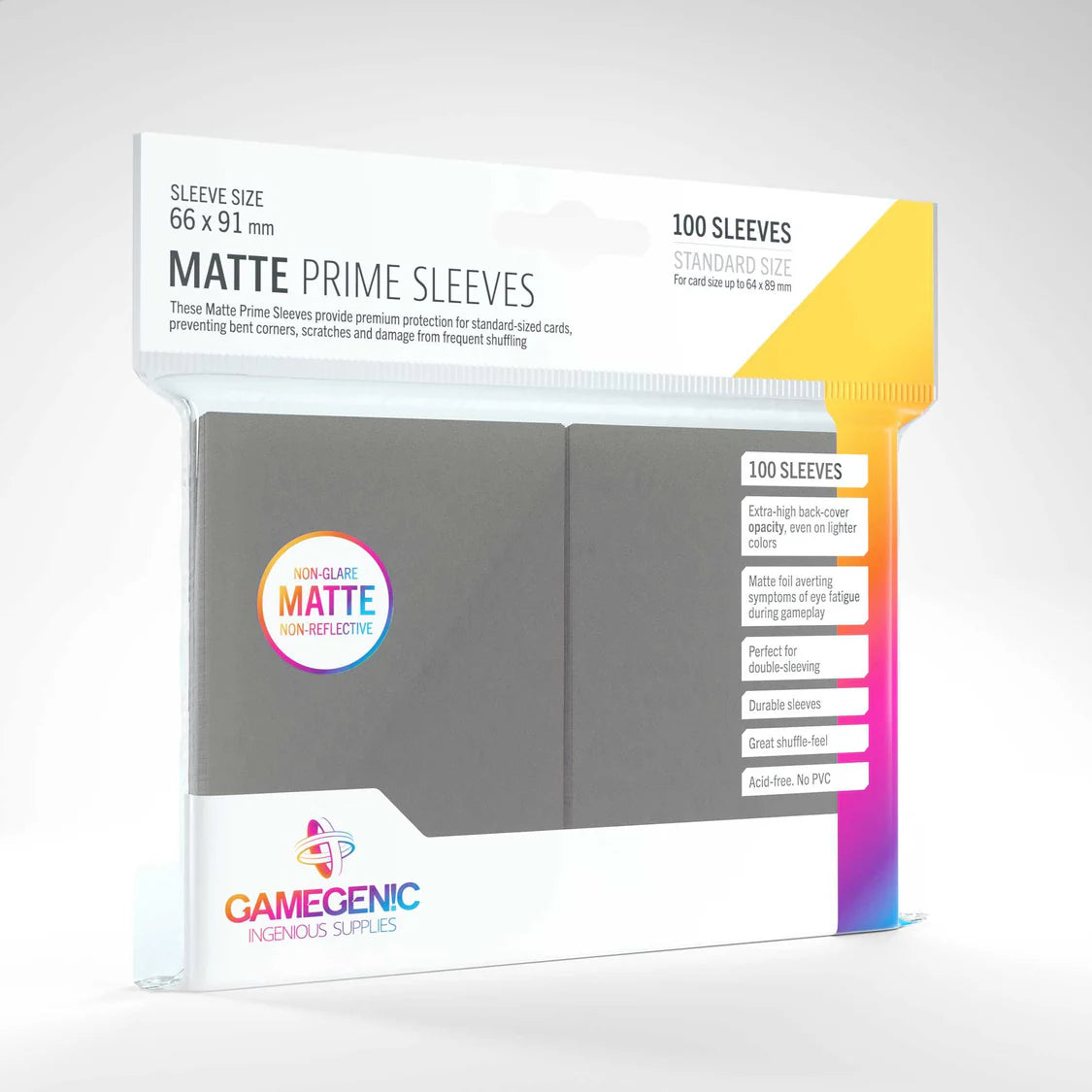 Gamegenic Matte Prime Sleeves (100 ct.)