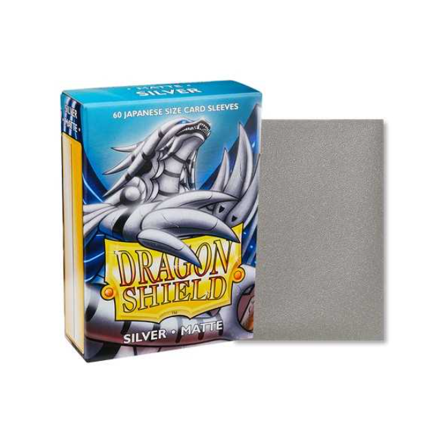 Dragon Shield Matte Japanese Size- Silver (60)