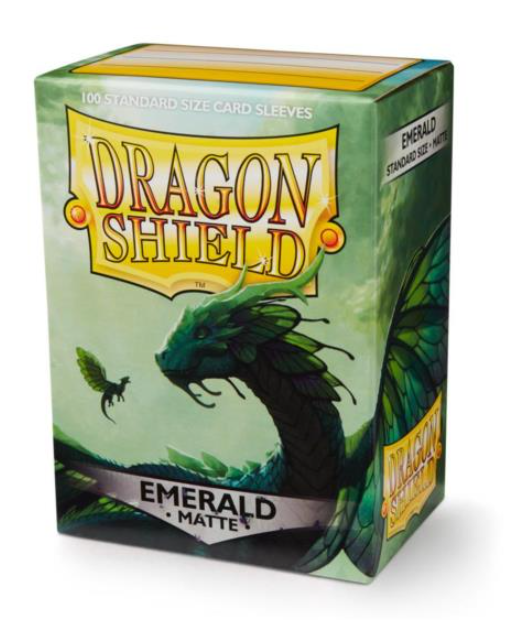 Dragon Shield Matte Sleeves Standard Size - Emerald (100 ct.)