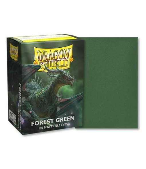 Dragon Shield Matte Sleeves Standard Size- Forest Green (100)