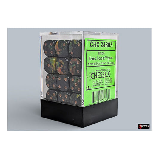 Chessex - Brush 12mm D6 Dice Block